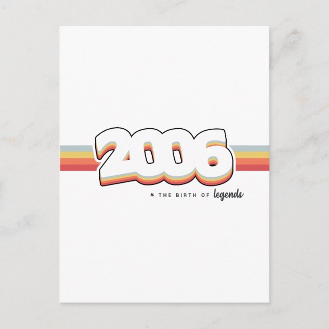 Postal 2006 El nacimiento de leyendas (Anverso)