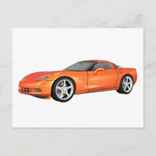 Postal 2008 Corvette: Coche deportivo: Naranja Finalizaci