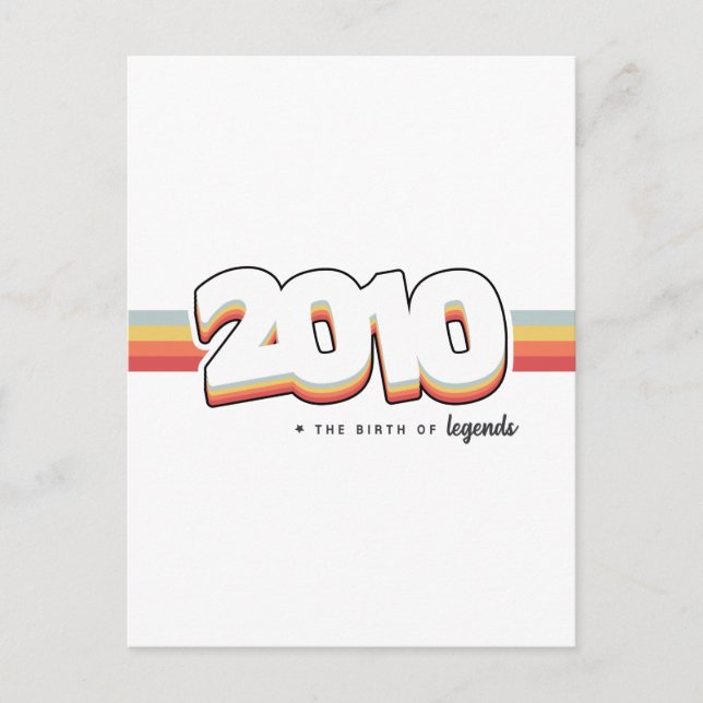 Postal 2010 El nacimiento de las leyendas (Anverso)