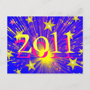 Postal '2011' de fuegos artificiales