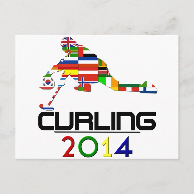 Postal 2014: Curling (Anverso)