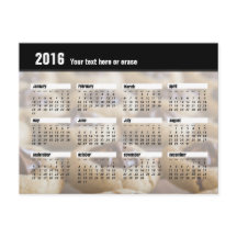 Postal 2016 del calendario de la galleta
