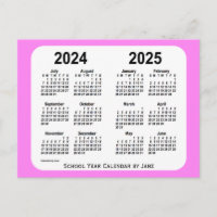 2024-2025 Calendario Violet Mini School de Janz