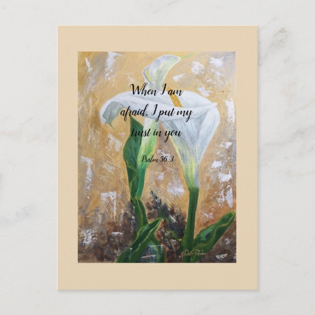 Postal 2024 JW year text Psalm 56:3  (Anverso)