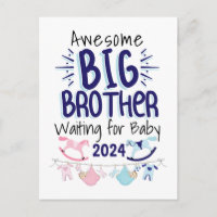 2024 Nuevo Gran Hermano esperando a su hermano beb