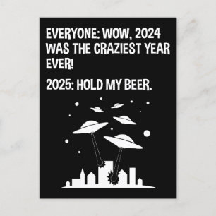 Postal 2025 Celebrar mi cerveza Año Nuevo