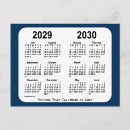 Postal 2029-2030 Calendario de la Escuela Azul de la Caja