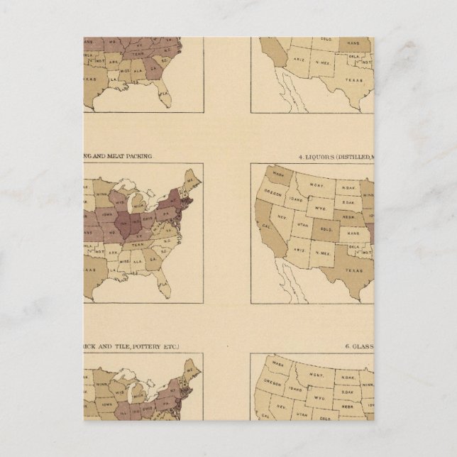 Postal 204 Manufacturas/milla cuadrada (Anverso)