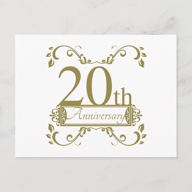 Postal 20.º Aniversario Boda (Anverso)