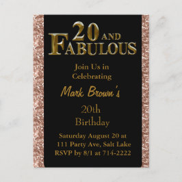 Postal 20.º cumpleaños