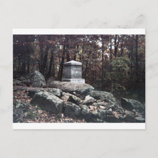 Postal 20.º monumento a Maine en la cumbre de Gettysburg