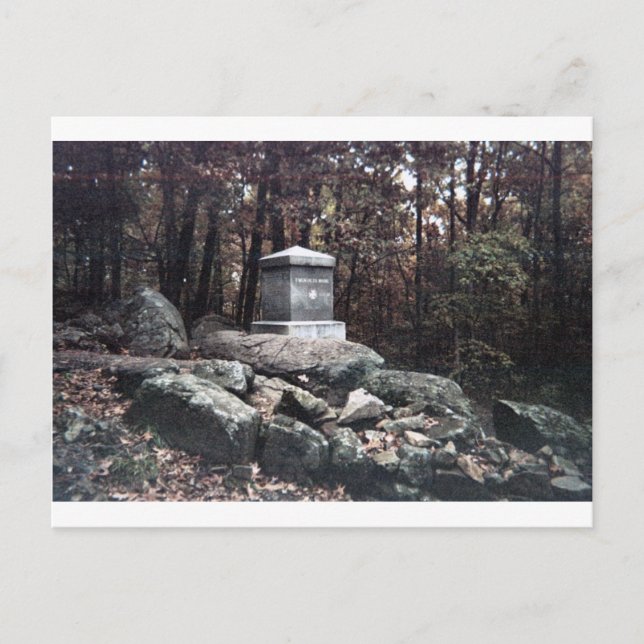 Postal 20.º monumento a Maine en la cumbre de Gettysburg (Anverso)