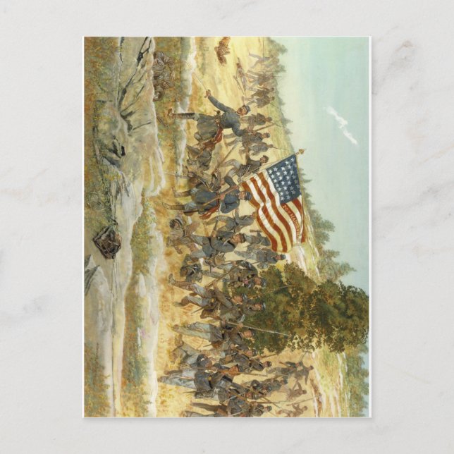 Postal 20.º regimiento de infantería de voluntarios (Anverso)