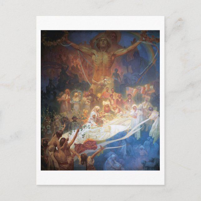 Postal #20 Apoteosis de los eslavos, mucha (Anverso)