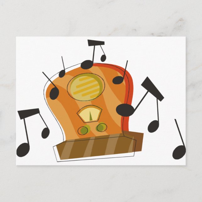 Postal 20 de agosto, Día Nacional de la Radio (Anverso)