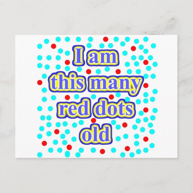 Postal 20 puntos rojos viejos (Anverso)