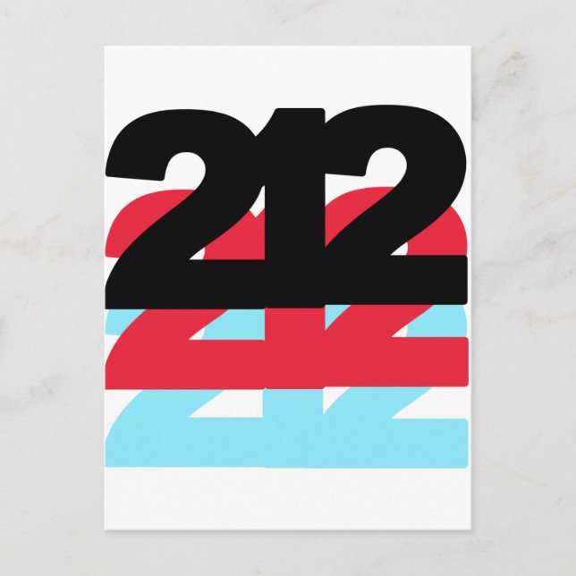 Postal 212 Código de área (Anverso)