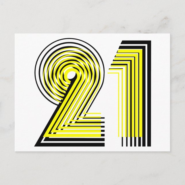 Postal 21 cumpleaños (Anverso)