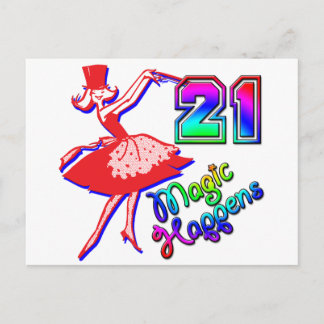 Postal 21 cumpleaños
