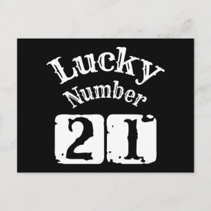 Postal 21 - Número de la suerte 21 Suerte