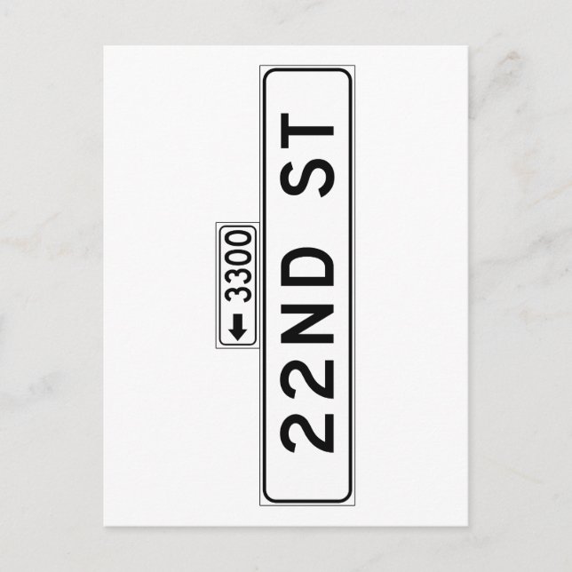 Postal 22.º Rótulo de la calle San Francisco (Anverso)