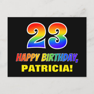 Postal 23 Aniversario: Negrita, Diversión, Simple, Arcoir