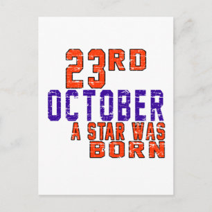 Postal 23 de octubre nació una estrella