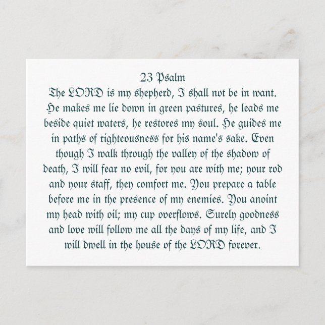 Postal 23 salmo (Anverso)