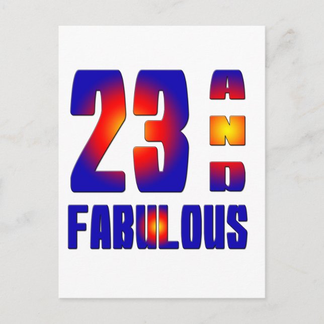 Postal 23 Y Fabuloso (Anverso)