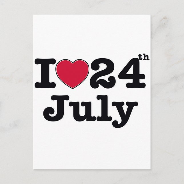 Postal 24 de julio mi cumpleaños (Anverso)