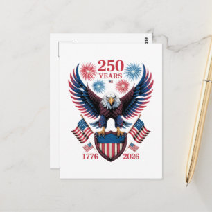 Postal 250 Aniversario 250 Años EE. UU. 1776