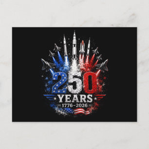 Postal 250 Años 1776–2026 Celebración Patriótica en el Ci