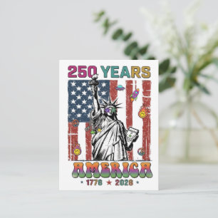 Postal 250 Años América Cuatro Julio 2026 Patrio Semiquin