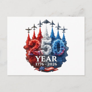 Postal 250 años americano 250 aniversario USA patriótico