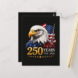 Postal 250 años Aniversario 250 de Estados Unidos Patriót