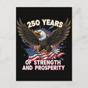 Postal 250 Años de Águila Patriótica de Fuerza