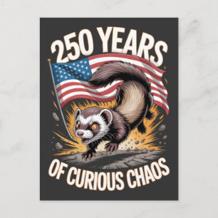 Postal 250 Años de Arte Caótico y Curioso de Hurones