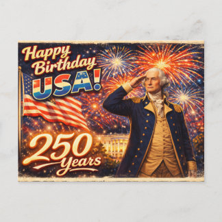 Postal 250 años de excelencia e independencia Washington 