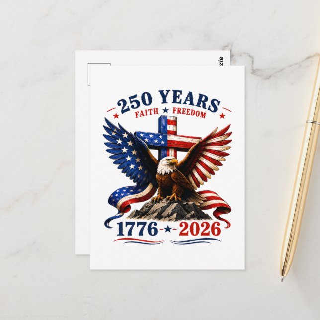 Postal 250 años de fe y libertad (Anverso/Reverso In Situ)