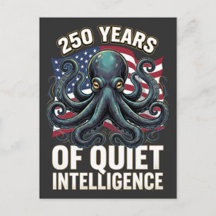 Postal 250 Años de Inteligencia Silenciosa Pulpo