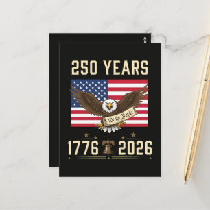 Postal 250 años de patrimonio americano 1776 2026