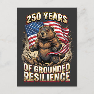 Postal 250 Años de Resiliencia Afianzada Marmota