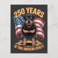 250 Años de Verdadera Lealtad Americana Rottweiler