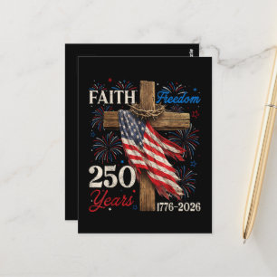 Postal 250 años Fe y Libertad Cristiana