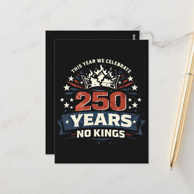 Postal 250 Años Sin Reyes Patrióticos (Anverso/Reverso In Situ)