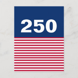 Postal 250 Red White and Blue USA Anniversary
