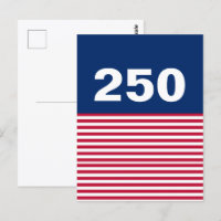 250 Rojo Blanco y Azul Aniversario de EE. UU.