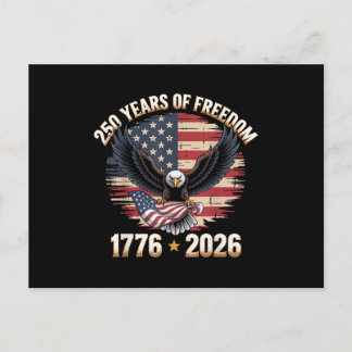 Postal 250 Years American 250th Anniversary US USA Flag 4