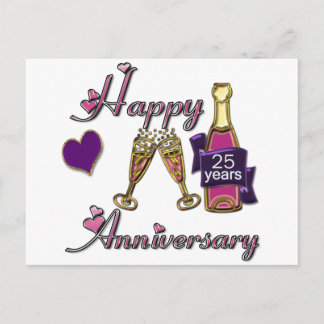 Postal 25.ª. Aniversario