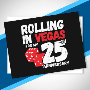 Postal 25 Aniversario Casados 25 Años Viaje a Las Vegas